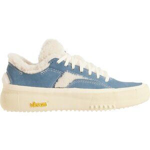 NEW BRANDBLACK Bravo Faux Shearling Sneakers For Women Light Blue 7254s2
